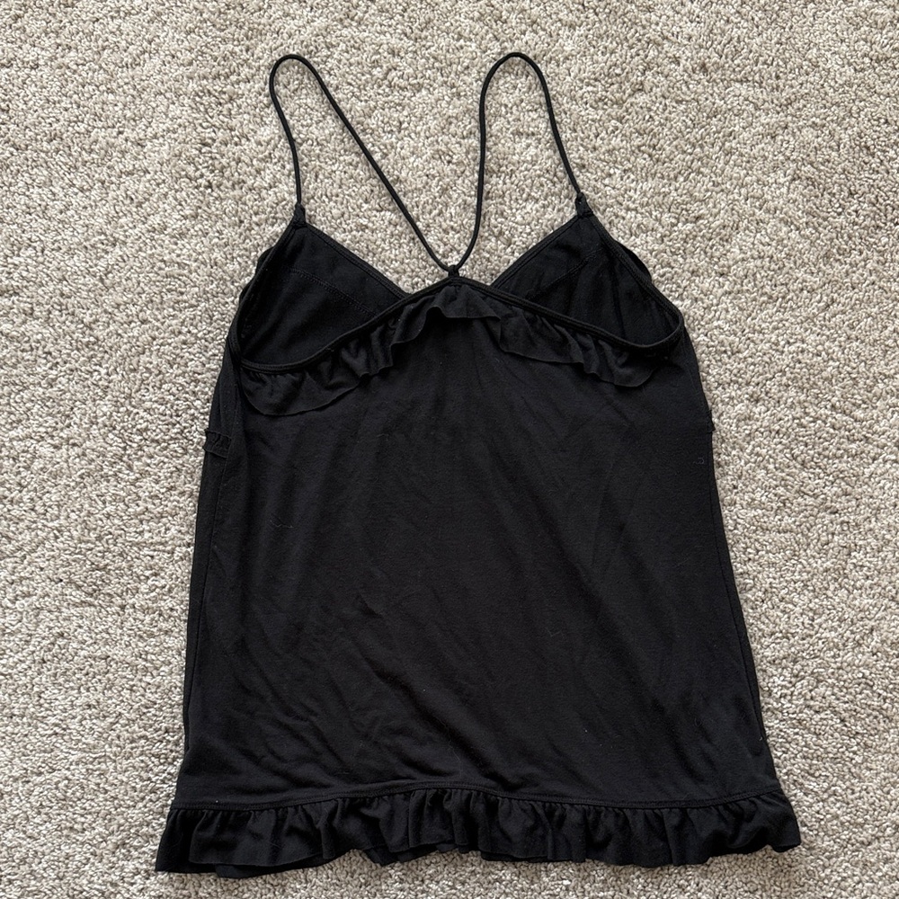 Vintage Y2K Black Ruffled Women's Top - Picture 4 of 4